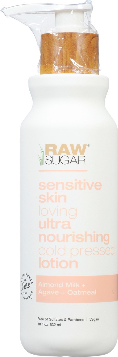 slide 10 of 12, Raw Sugar Almond Milk + Agave + Oatmeal Lotion 18 fl oz, 18 fl oz