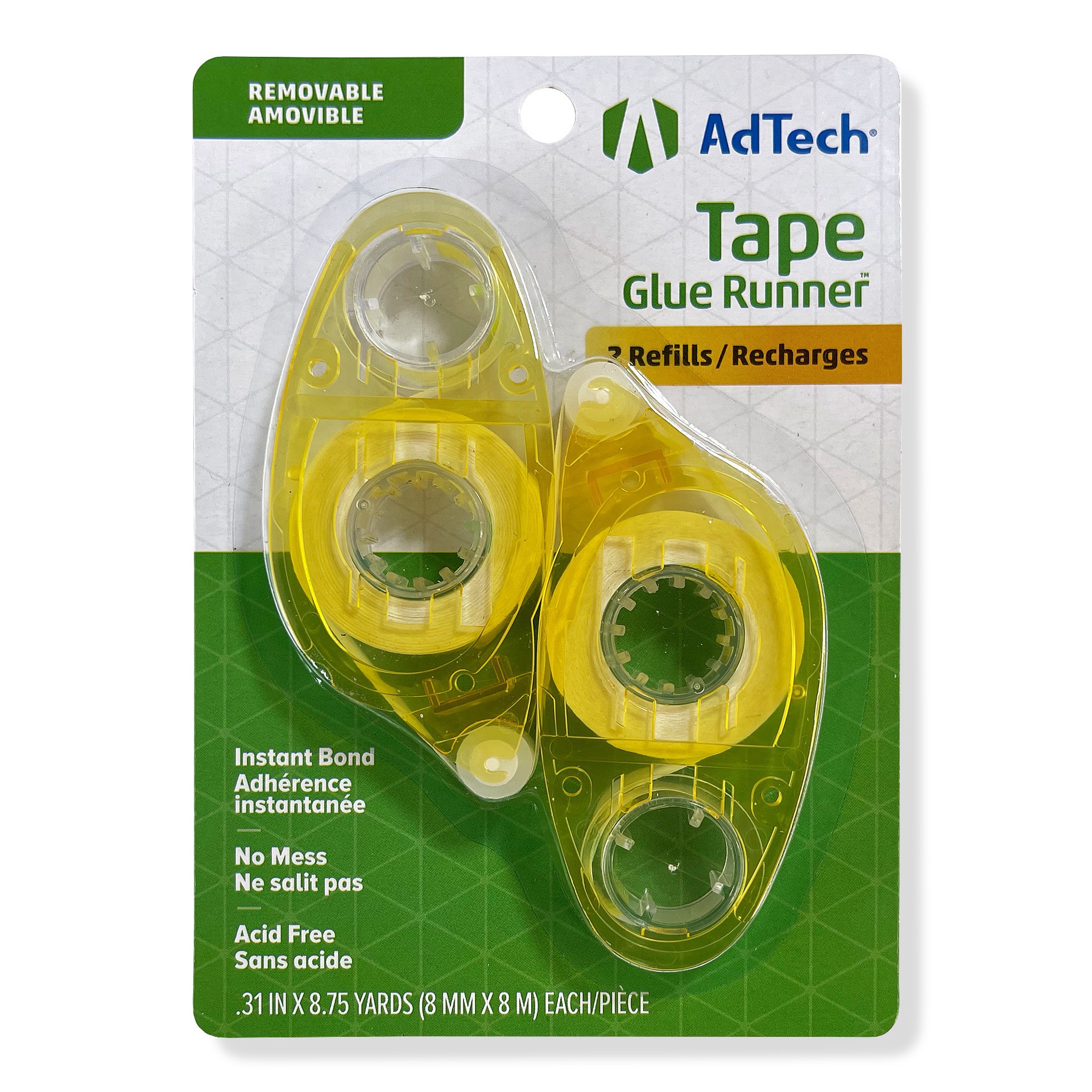 slide 3 of 5, Adtech Tape Glue Runner Removable Refills, 2ct., 2 ct