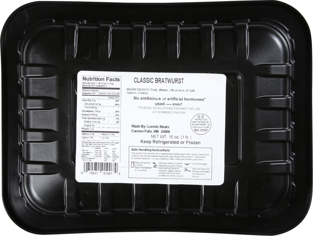 slide 2 of 9, Lunds & Byerlys Classic Fresh Pork Bratwurst 16 oz, 16 oz