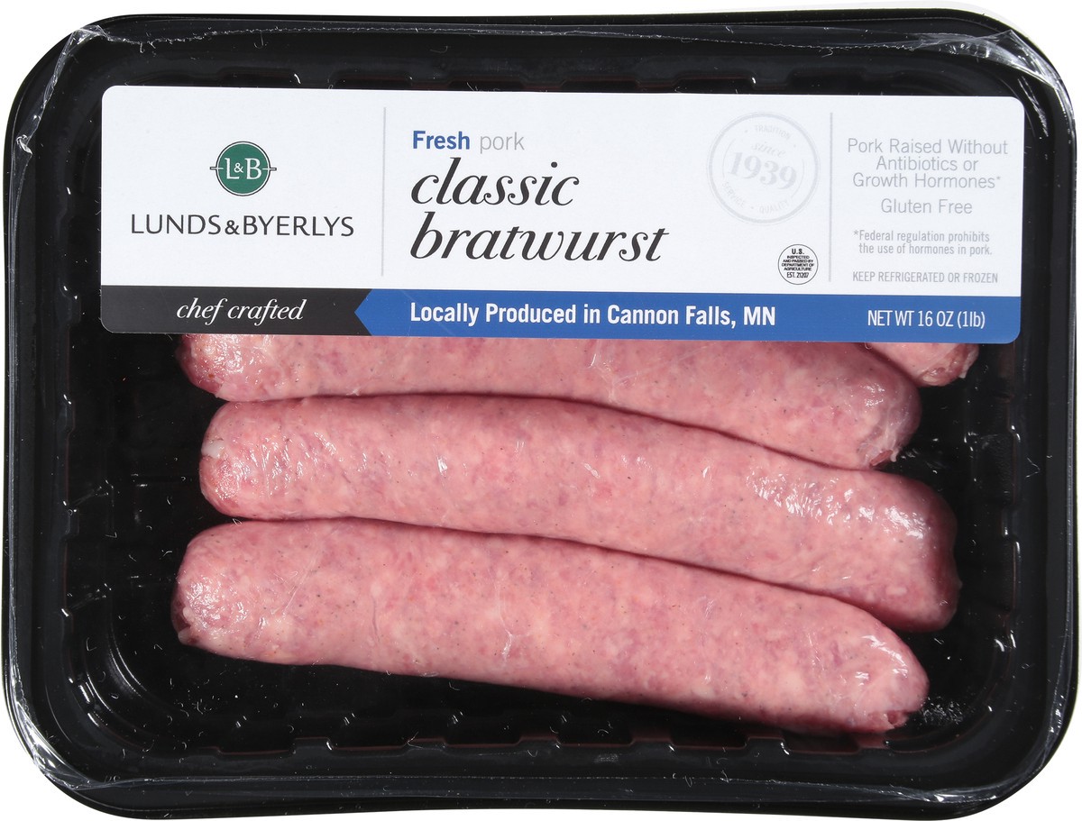 slide 8 of 9, Lunds & Byerlys Classic Fresh Pork Bratwurst 16 oz, 16 oz