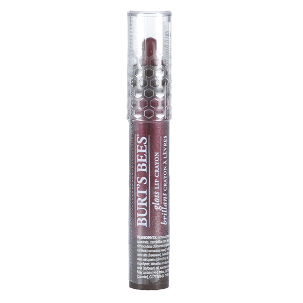 slide 1 of 1, Burt's Bees Gloss Lip Crayon Bordeaux Vines, 1 ct