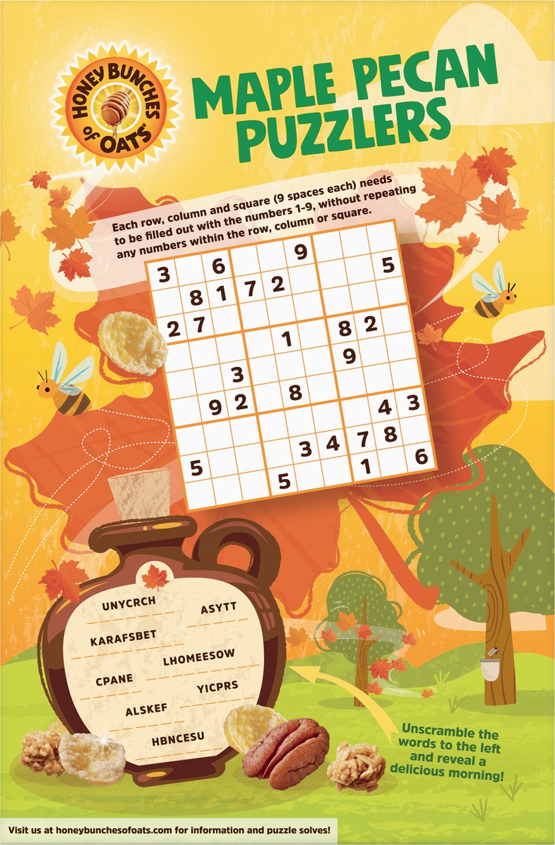 slide 6 of 8, Post Honey Bunches of Oats Maple and Pecans Breakfast Cereal, 12 OZ Box, 12 oz