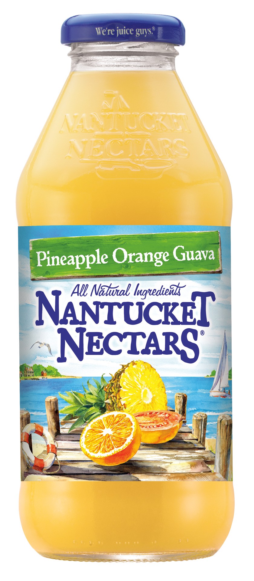 slide 1 of 2, Nantucket Nectars Nantucket Juice Cocktail - Pineapple Orange Guava, 16 fl oz