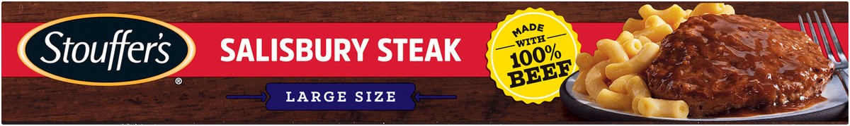 slide 3 of 8, Stouffer's Large Size Salisbury Steak Frozen Meal, 16 oz