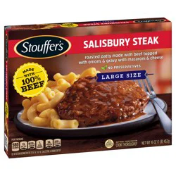 Stouffer's Salisbury Steak, Single Serve, Frozen Salisbury Steak Dinner, Single Frozen Meals