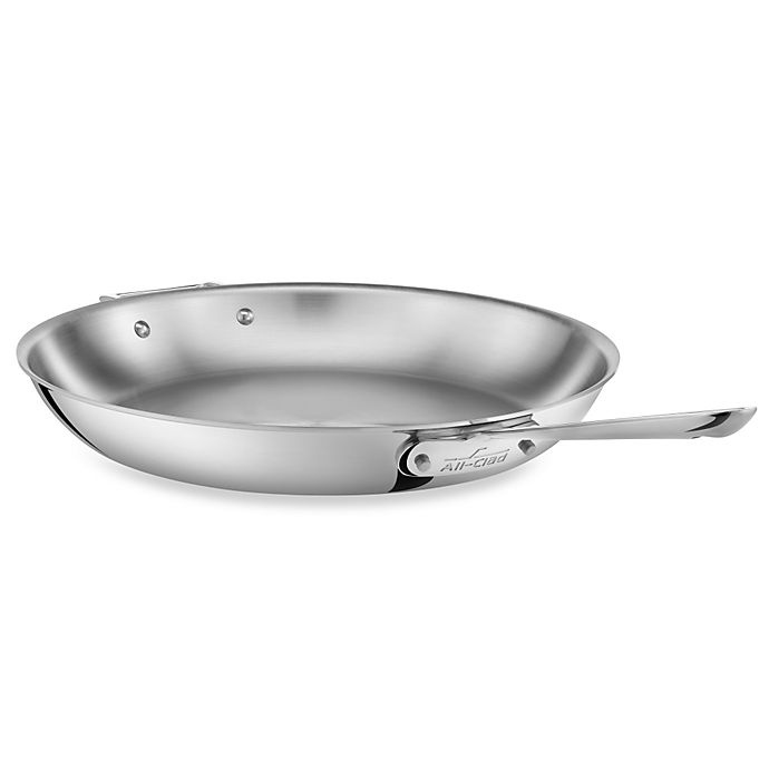 slide 1 of 1, All-Clad Stainless Steel Skillet, 14 in