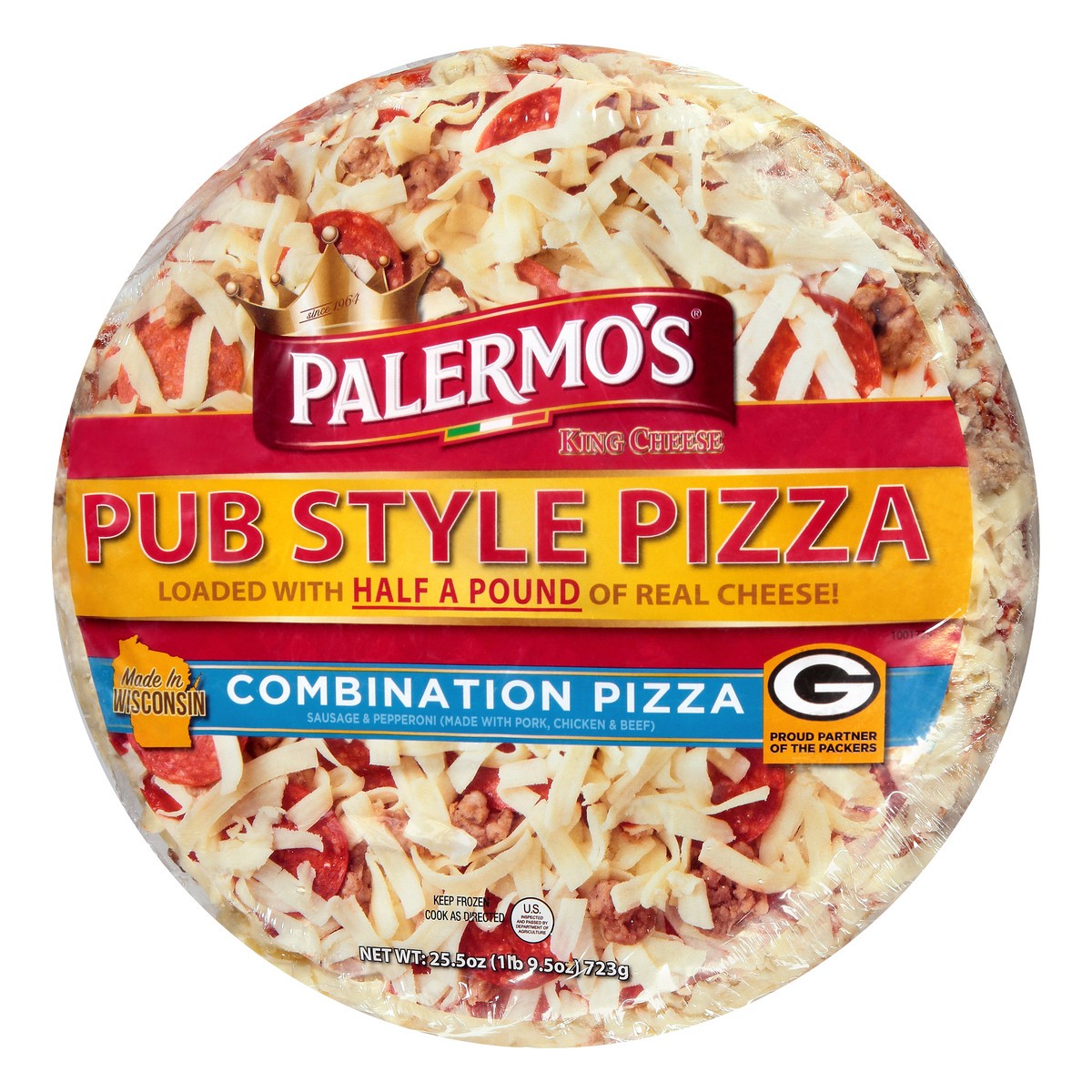 slide 7 of 12, Palermo's Pub Style King Cheese Combination Pizza 25.5 oz, 25.5 oz