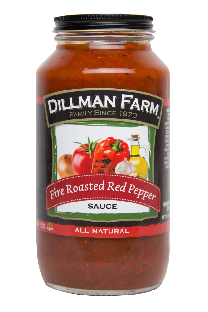 slide 1 of 1, Dillman Farm Vegan Gluten Free Kosher Fire Roasted Red Pepper Sauce, 1 ct