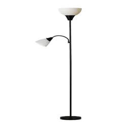 Room & Retreat Floor Lamp, Reading Light, Black, 71 in
