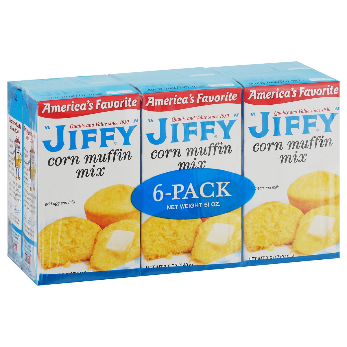 slide 2 of 9, Jiffy Corn Muffin Mix 6 ea, 