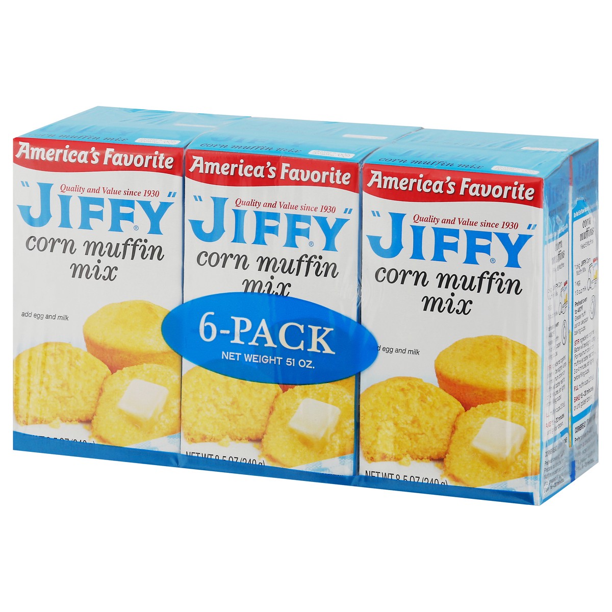 slide 3 of 9, Jiffy Corn Muffin Mix 6 ea, 