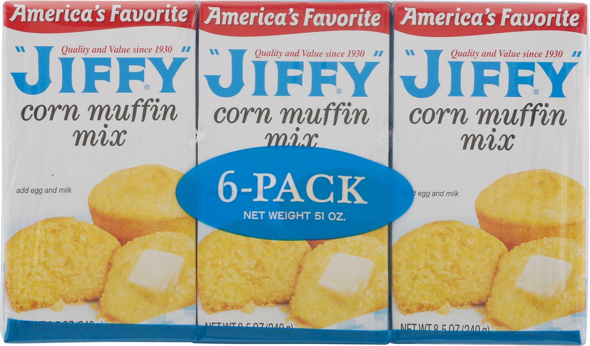 slide 6 of 9, Jiffy Corn Muffin Mix 6 ea, 