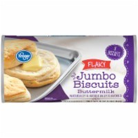slide 1 of 4, Kroger Flaky Buttermilk Jumbo Biscuits, 8 ct; 16 oz