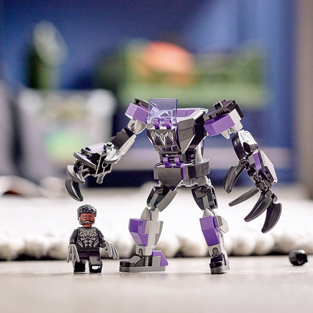 slide 3 of 6, Lego Marvel Avengers Black Panther Mech Armor Building Set, 124 ct