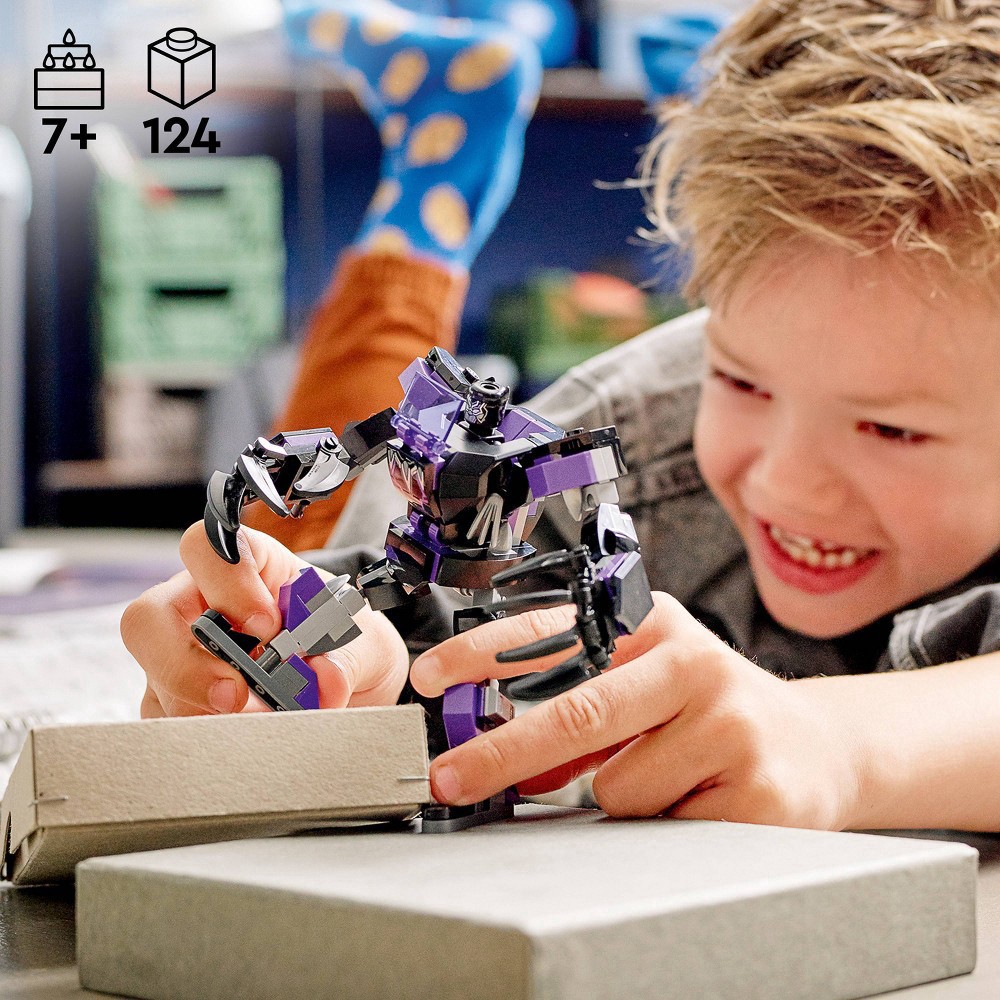 slide 4 of 6, Lego Marvel Avengers Black Panther Mech Armor Building Set, 124 ct
