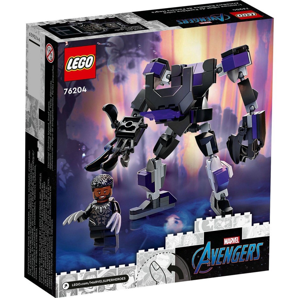 slide 6 of 6, Lego Marvel Avengers Black Panther Mech Armor Building Set, 124 ct