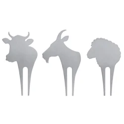 Swissmar Cow Goat Sheep Cheese Pick Set