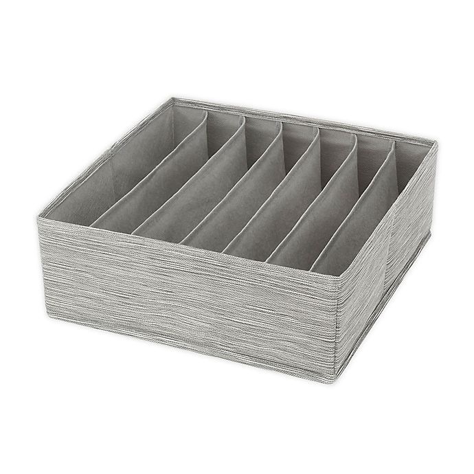 slide 1 of 1, ORG 7-Section Drawer Organizer - Grey, 1 ct