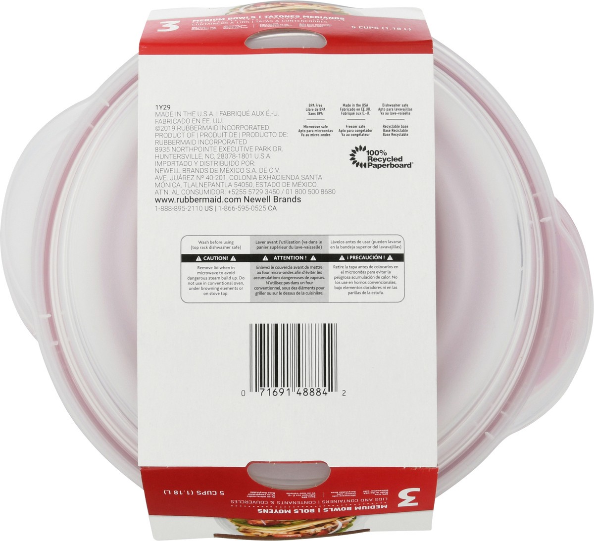 slide 4 of 12, Rubbermaid Takealongs Shallow Bowl Food Storage Container, 5 c