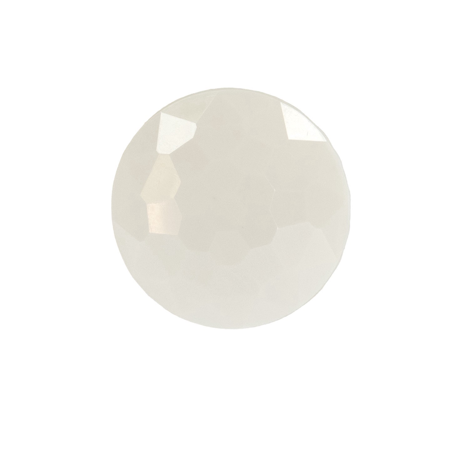 slide 3 of 3, Blumenthal Lansing Lamode 1.5" White Faceted Shank Button, 1.5 in