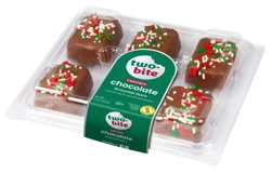 Two Bite Holiday Decorated Brownie Bars