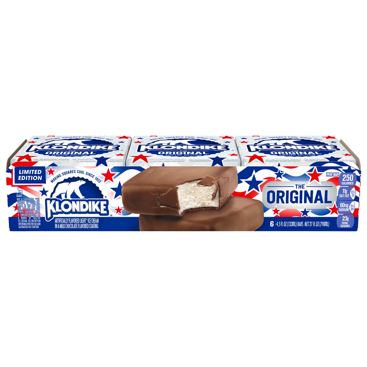 slide 1 of 3, Klondike Ice Cream Bars Original 4.5 Fl Oz, 6 ct