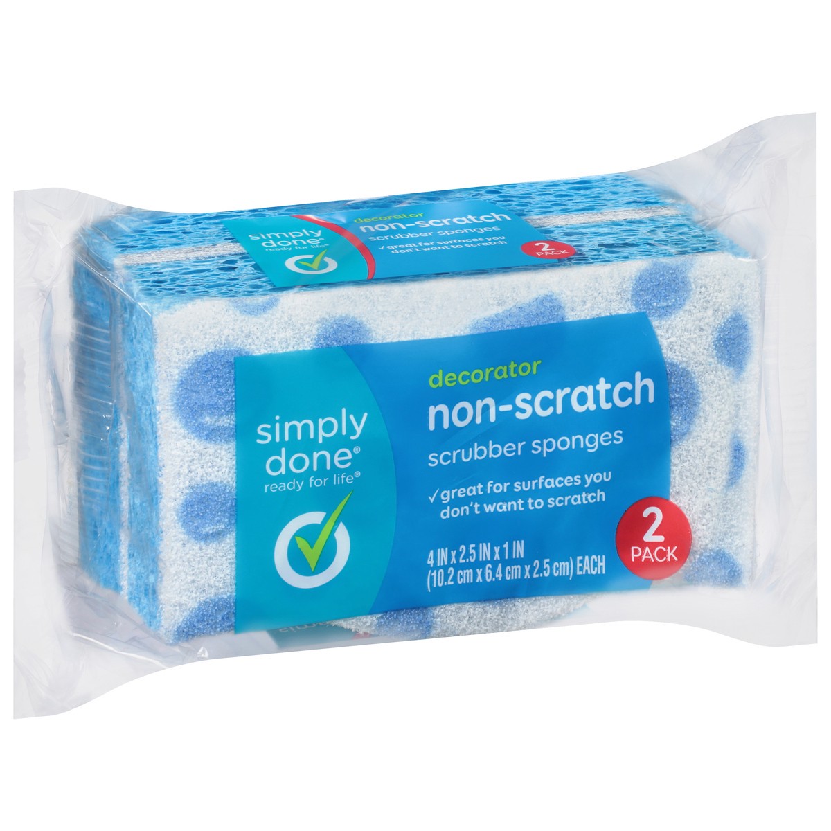 slide 4 of 9, Simply Done Decorator Non Scratch Scrubber Sponges, 2 ct