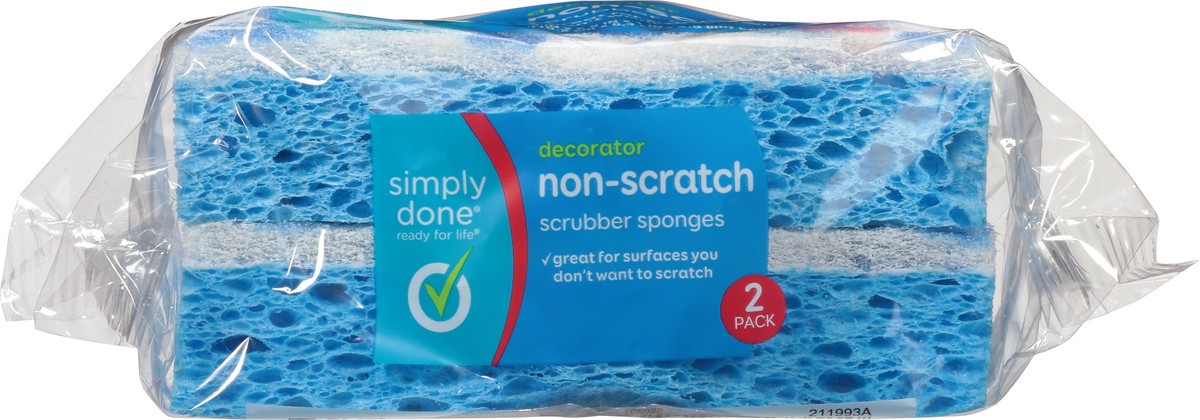 slide 9 of 9, Simply Done Decorator Non Scratch Scrubber Sponges, 2 ct