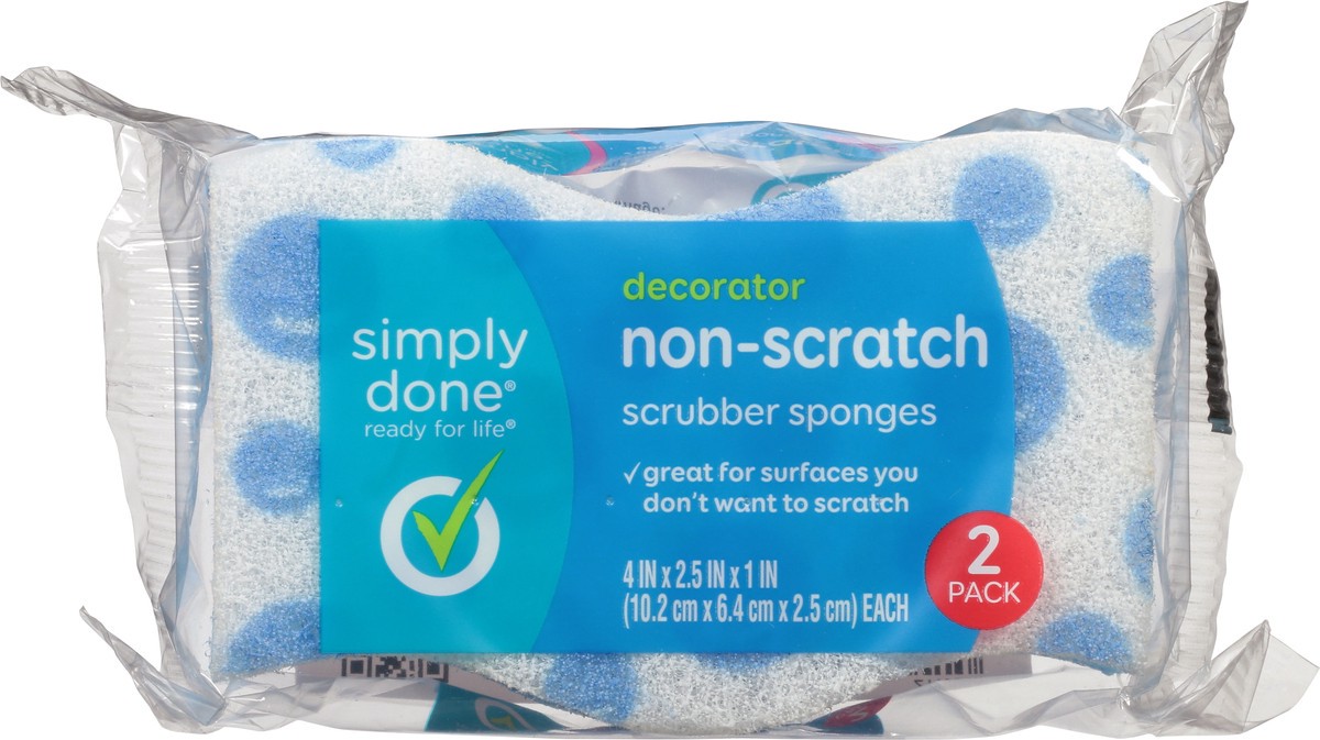 slide 8 of 9, Simply Done Decorator Non Scratch Scrubber Sponges, 2 ct