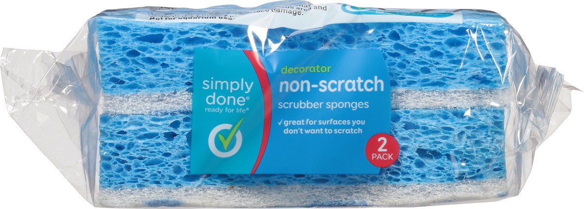 slide 6 of 9, Simply Done Decorator Non Scratch Scrubber Sponges, 2 ct