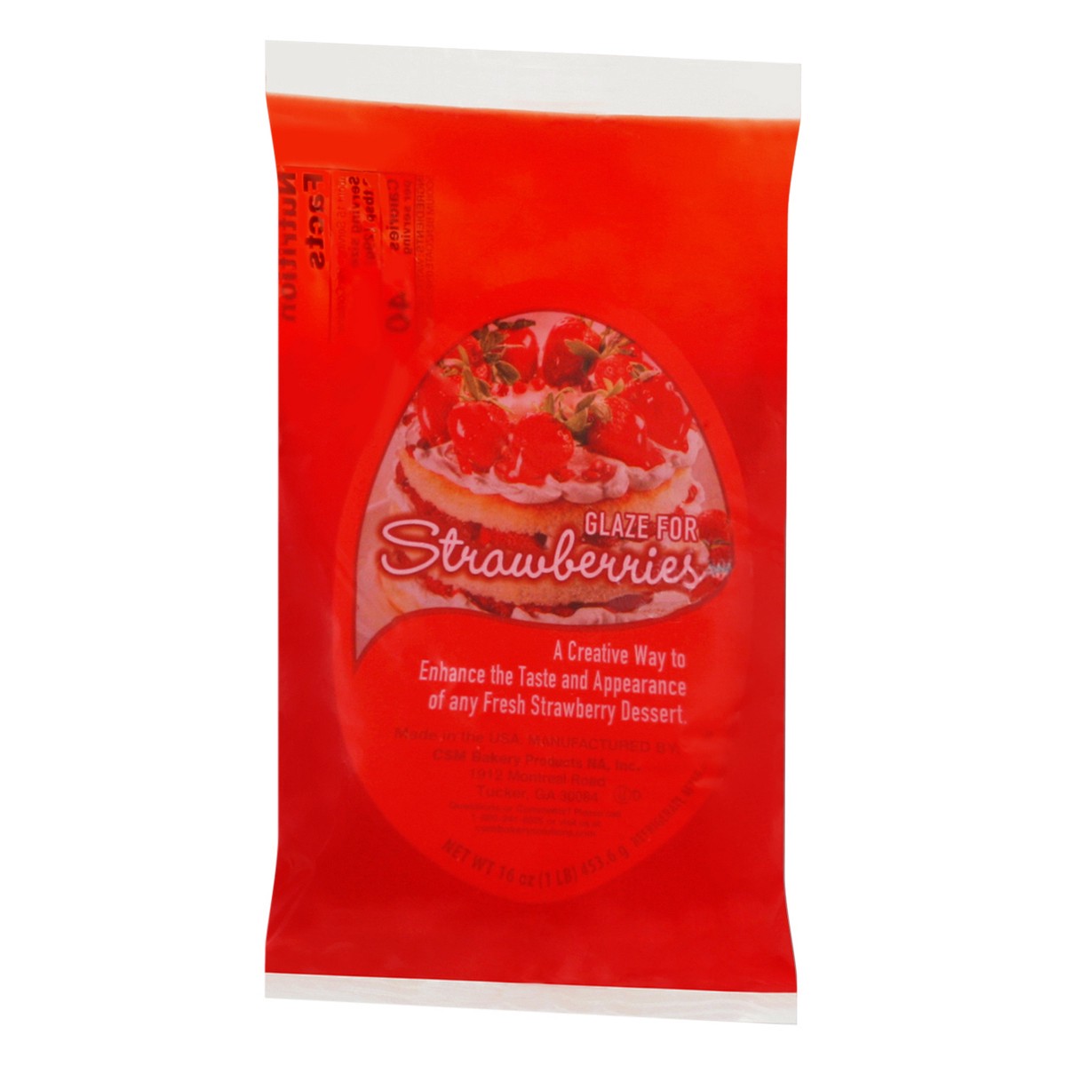 slide 3 of 9, CSM Bakery Glaze Strawberries 16 oz, 1 lb
