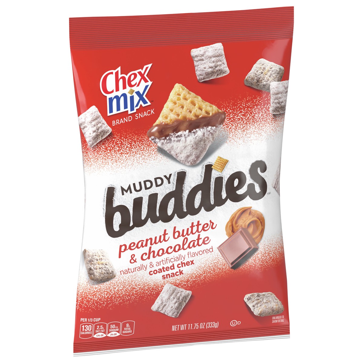 slide 2 of 8, Chex Mix Muddy Buddies, Peanut Butter and Chocolate, Snack Bag, 11.75 oz, 11.75 oz