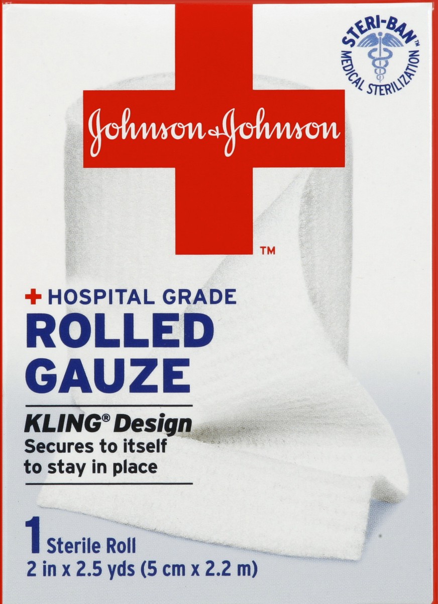 slide 1 of 7, Johnson's Rolled Gauze 1 ea, 1 ct