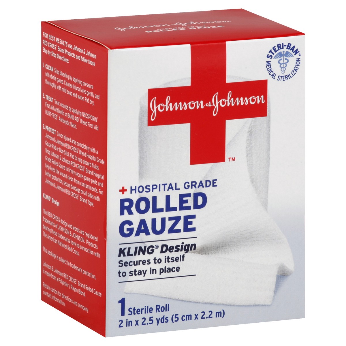 slide 6 of 7, Johnson's Rolled Gauze 1 ea, 1 ct