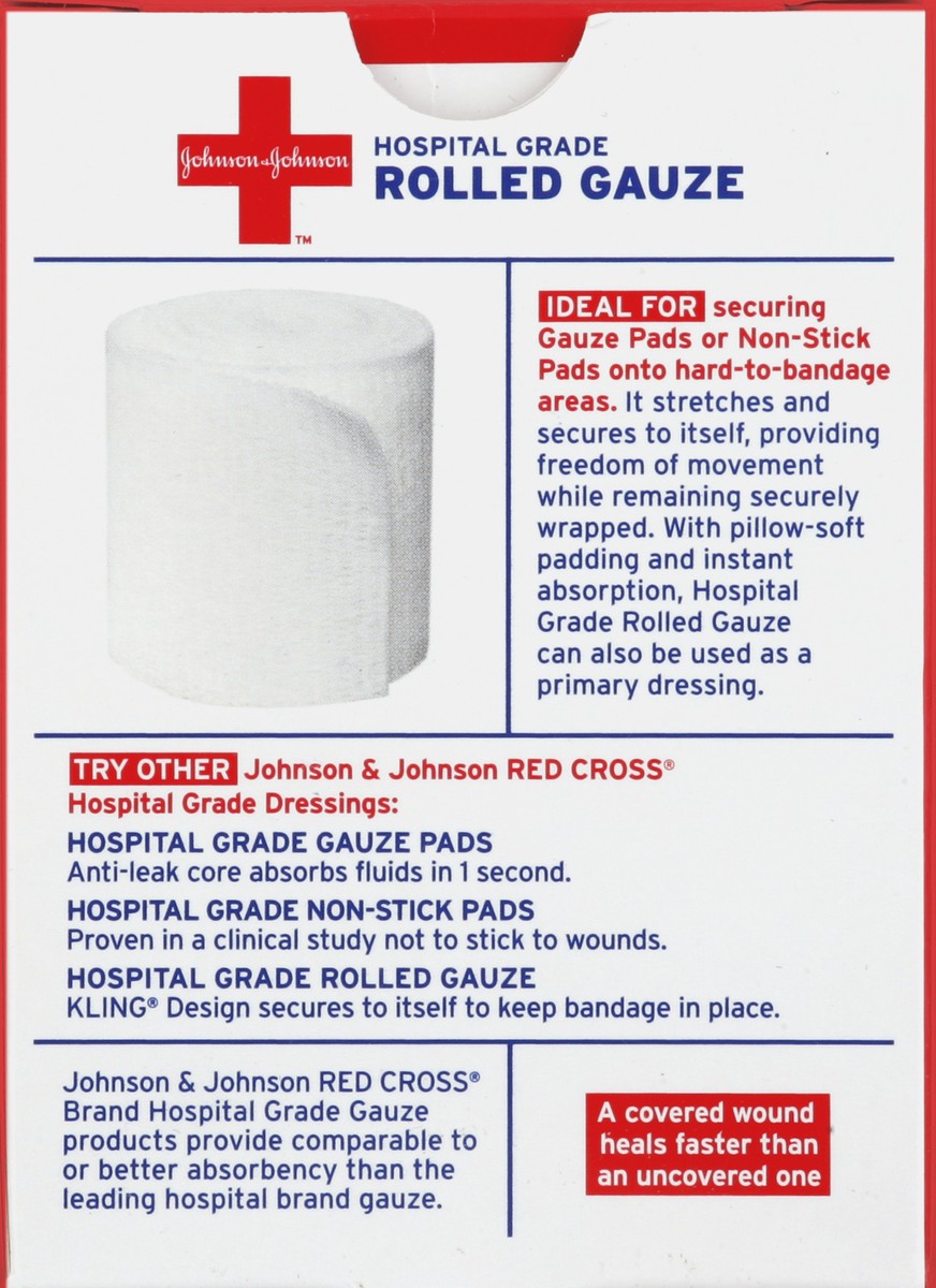 slide 3 of 7, Johnson's Rolled Gauze 1 ea, 1 ct