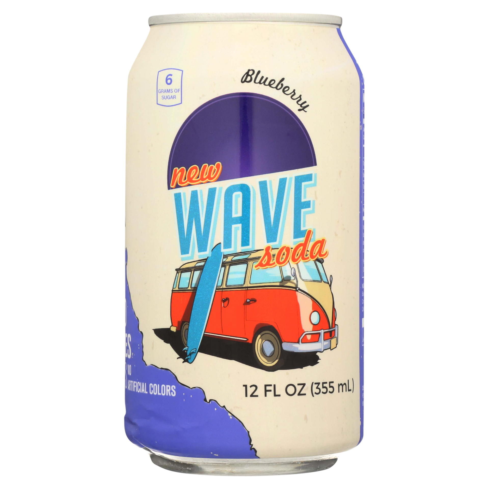 slide 1 of 1, Wave Soda Blueberry - 12 oz, 12 oz