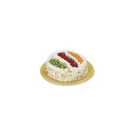 slide 1 of 1, Bakery Cake Flan 8 Inch 1 Layer Fresh Fruit - Each, 1 ct