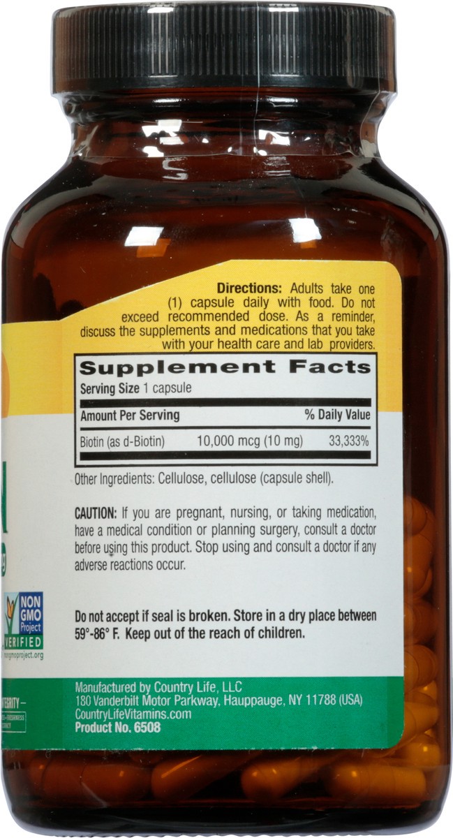 slide 8 of 9, Country Lifebiotin, 120 ct