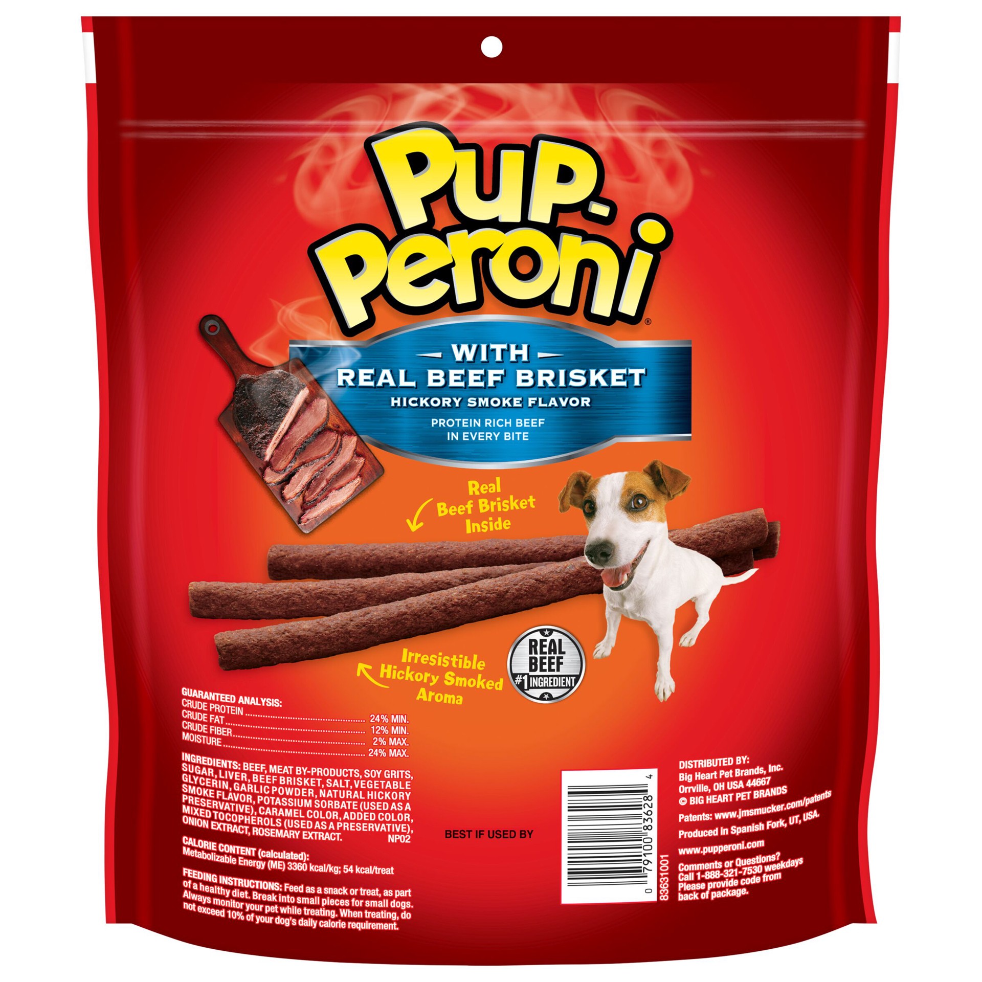 slide 6 of 9, Pup-Peroni Real Beef Brisket With Hickory Smoke Flavor Dog Treats, 22.5oz Bag, 22.5 oz