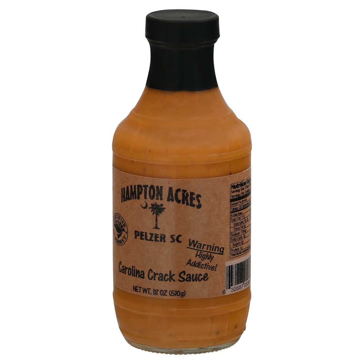 slide 6 of 9, Hampton Acres Carolina Crack Sauce 18 oz Bottle, 18 oz