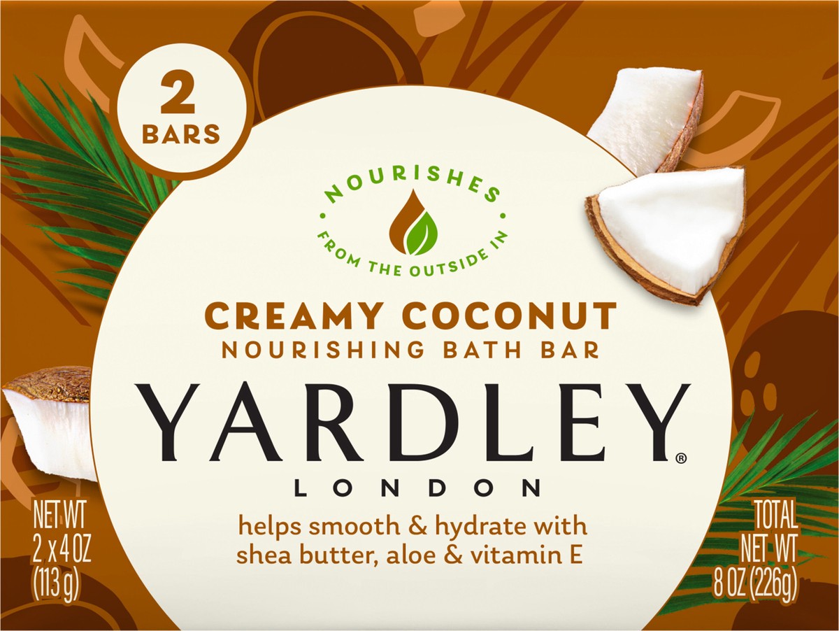 slide 4 of 7, Yardley London Yardley Creamy Coconut, 2 ct
