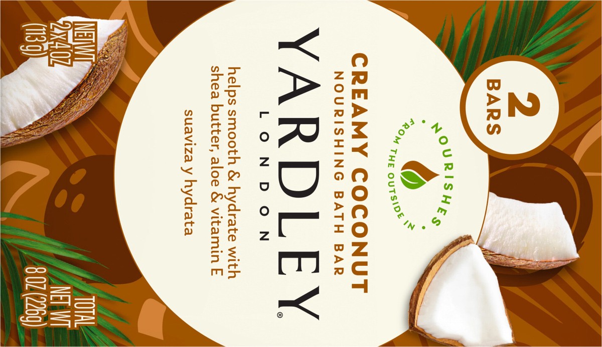slide 7 of 7, Yardley London Yardley Creamy Coconut, 2 ct
