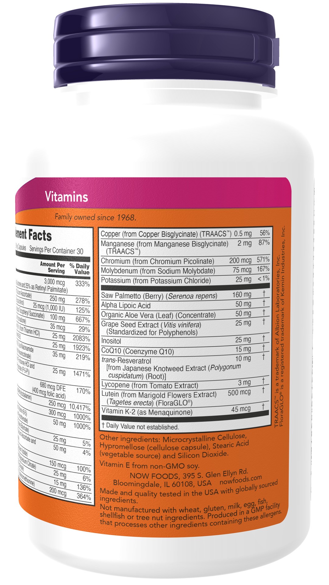 slide 4 of 4, NOW ADAM™ Men's Multiple Vitamin - 90 Veg Capsules, 90 ct