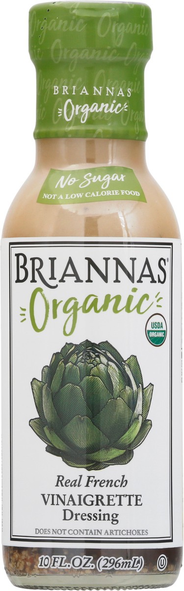 slide 4 of 9, BRIANNAS Organic French Vinaigrette Dressing, 10 oz