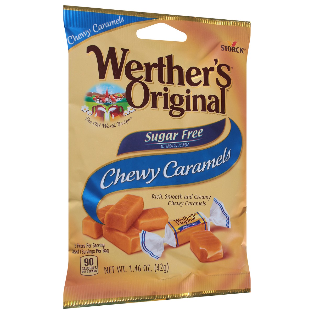 slide 2 of 9, Werther's Original Chewy Caramels 1.46 oz, 1.46 oz