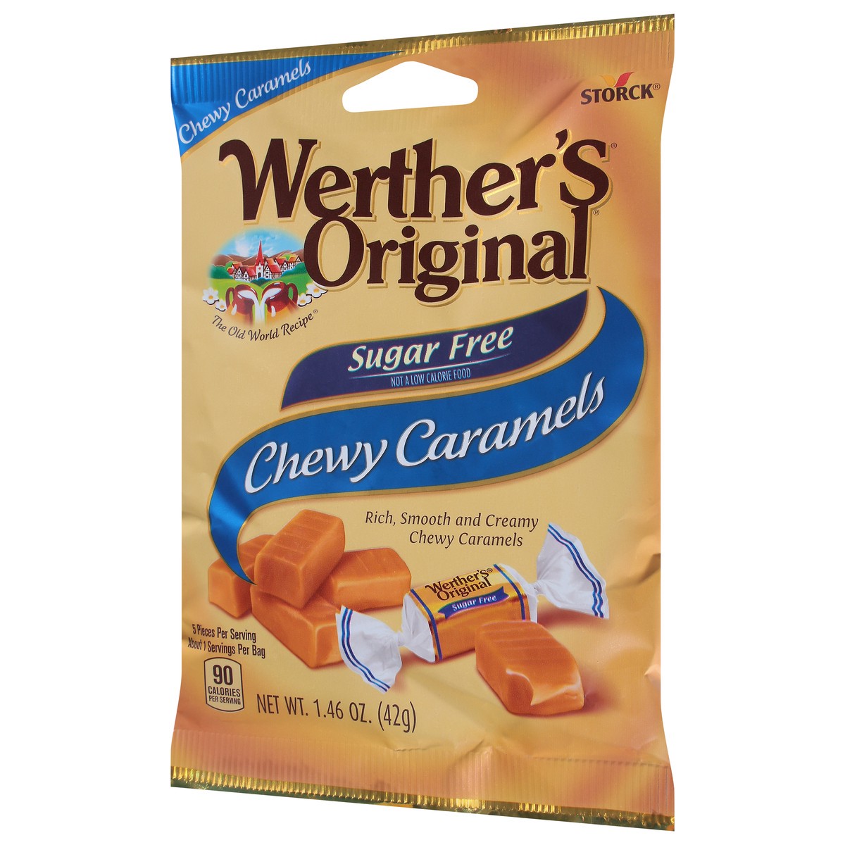 slide 3 of 9, Werther's Original Chewy Caramels 1.46 oz, 1.46 oz