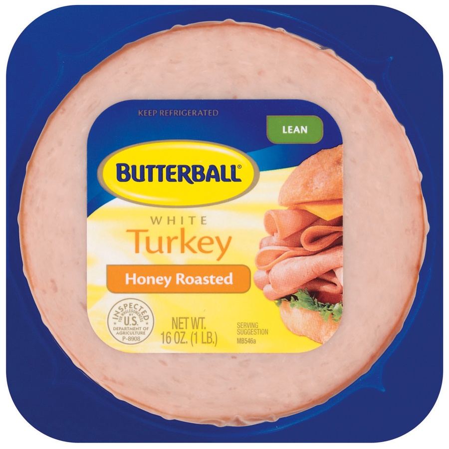 slide 1 of 1, Butterball Honey Roasted White Turkey, 16 oz