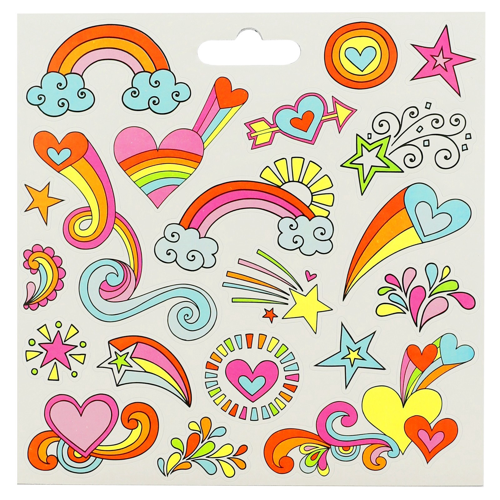 slide 2 of 2, Trends International Hearts & Stars Stickerland Mini Sticker Pad, 5.78 in x 5.78 in