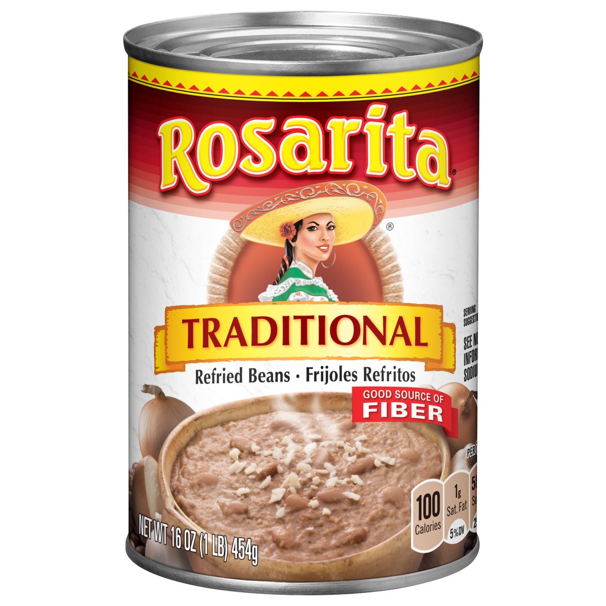 slide 1 of 22, Rosarita Traditional Refried Beans, 16 oz