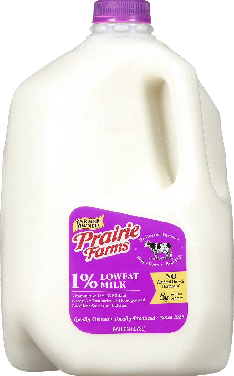 slide 6 of 9, Prairie Farms 1% Lowfat Milk Gallon - 1 gal, 1 gal